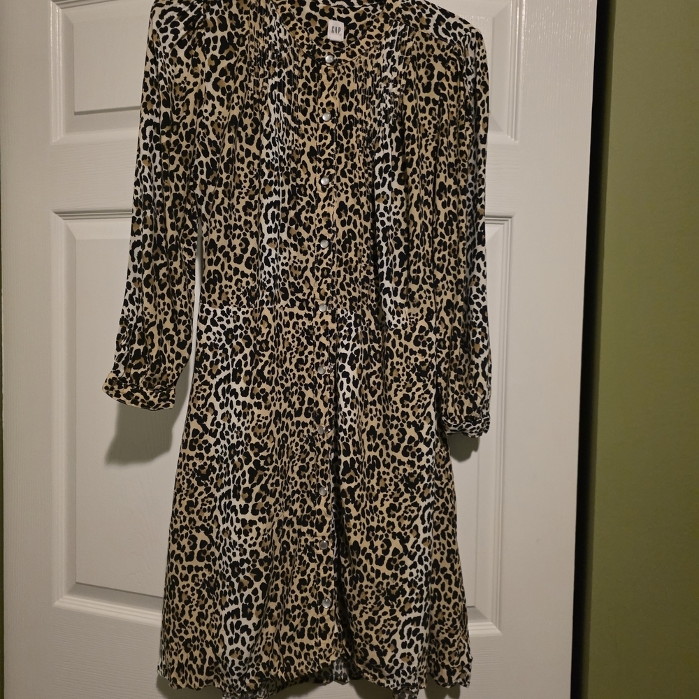 Gap Leopard Print Women's Dress - Picture 2 of 9